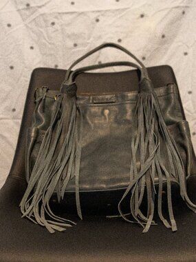 Slate Grey Leather Nena & Co The Perfect Bag - Medium (MTPB)